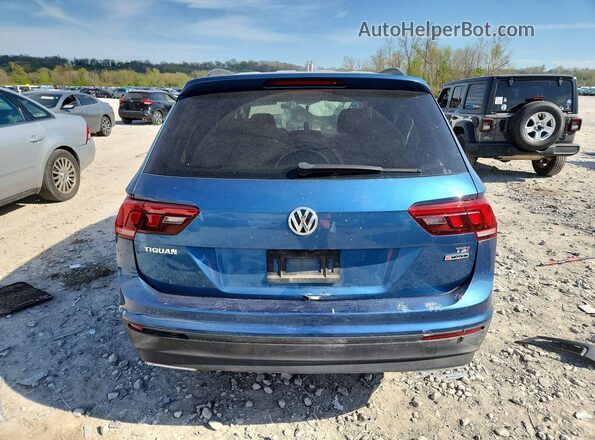 3VV0B7AX8JM018454 2018 VOLKSWAGEN TIGUAN Blue Vista trasera