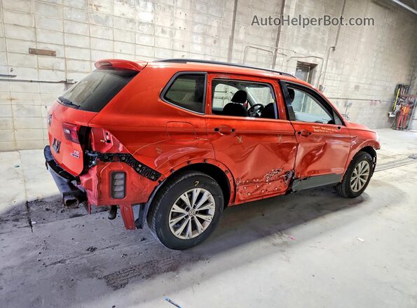 3VV0B7AX8JM079318 2018 VOLKSWAGEN TIGUAN Orange Trasero derecho
