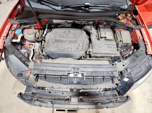 3VV0B7AX8JM079318 2018 VOLKSWAGEN TIGUAN Orange Vista del compartimento del motor