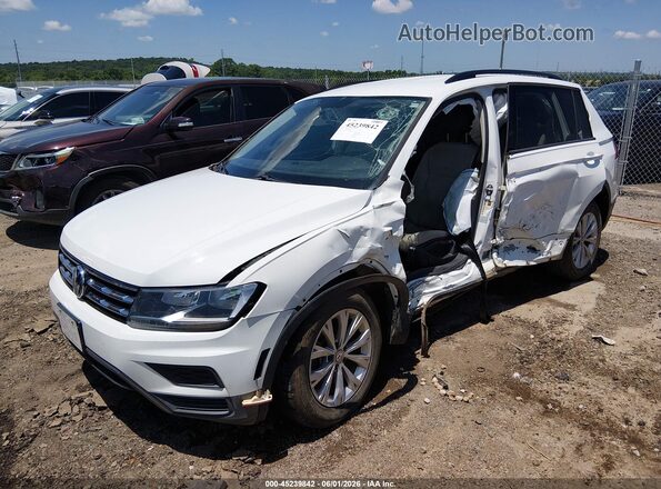 3VV1B7AX1KM039698 2019 VOLKSWAGEN TIGUAN White წინა მარცხენა ხედი სამი მეოთხედიდან