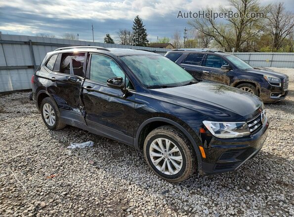 3VV1B7AX2LM076969 2020 VOLKSWAGEN TIGUAN Черный Передняя правая четверть