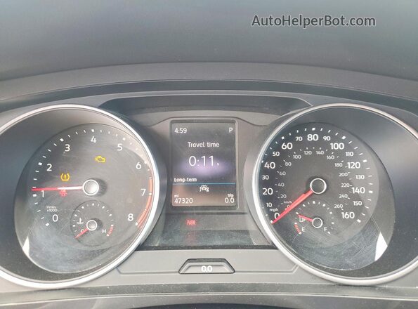 3VV1B7AX5LM069661 2020 VOLKSWAGEN TIGUAN Silver Widok zestawu wskaźników