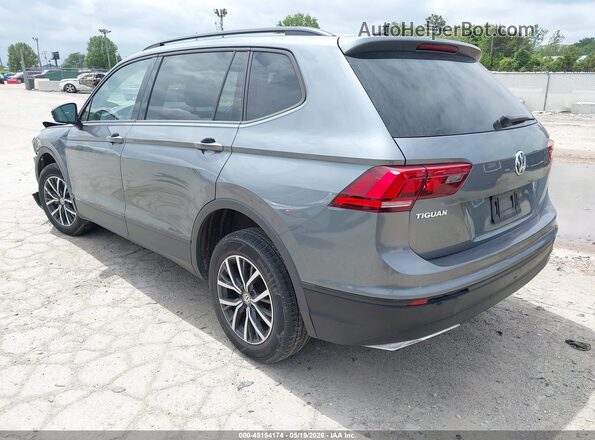 3VV1B7AX7MM040051 2021 VOLKSWAGEN TIGUAN Gray Rear left