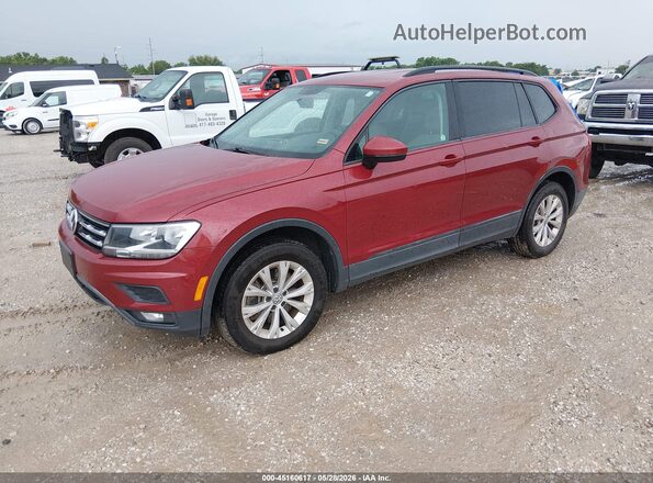 3VV1B7AX8JM022461 2018 VOLKSWAGEN TIGUAN Темно-бордовый Передняя левая четверть