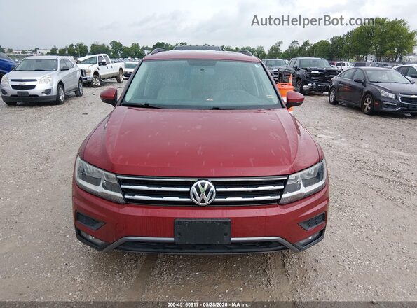 3VV1B7AX8JM022461 2018 VOLKSWAGEN TIGUAN Темно-бордовый Вид щитка приборов