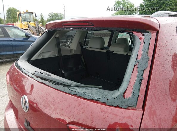 3VV1B7AX8JM022461 2018 VOLKSWAGEN TIGUAN Темно-бордовый Вид спереди