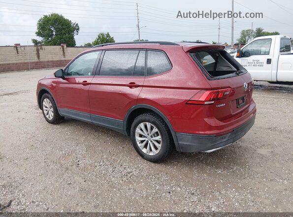 3VV1B7AX8JM022461 2018 VOLKSWAGEN TIGUAN Темно-бордовый Задняя левая четверть
