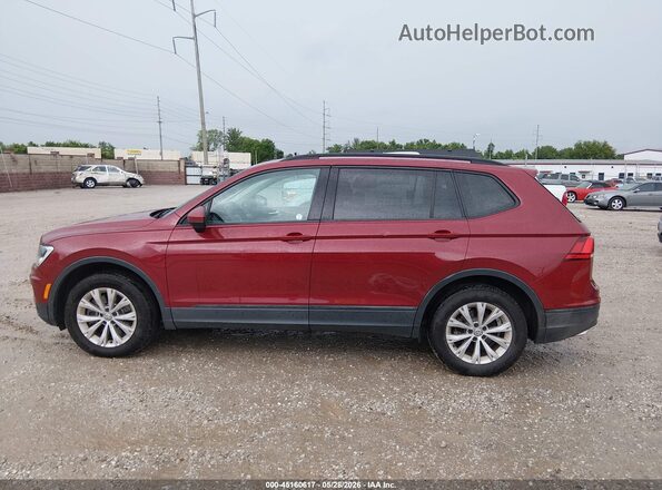 3VV1B7AX8JM022461 2018 VOLKSWAGEN TIGUAN Темно-бордовый Панорамный вид салона 360°