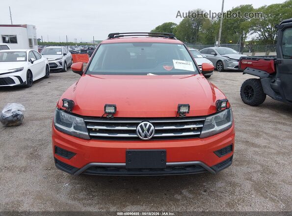 3VV1B7AX9KM054594 2019 VOLKSWAGEN TIGUAN Orange Dashboard view