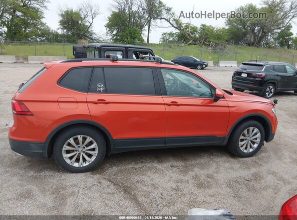 3VV1B7AX9KM054594 2019 VOLKSWAGEN TIGUAN Orange Instrument cluster view