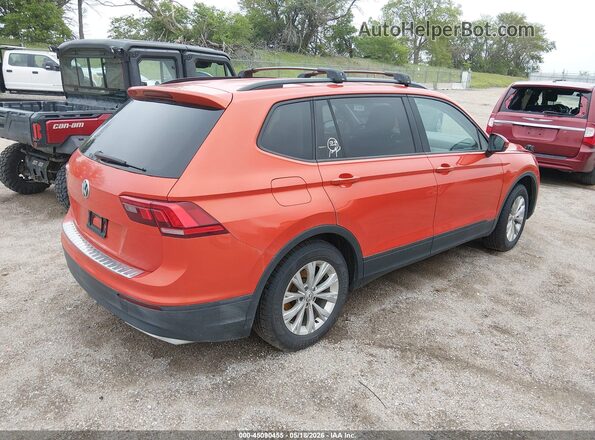 3VV1B7AX9KM054594 2019 VOLKSWAGEN TIGUAN Orange Rear right