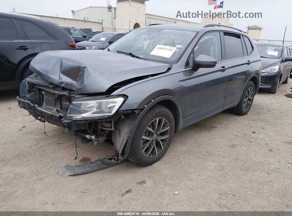 3VV1B7AX9MM037345 2021 VOLKSWAGEN TIGUAN Gray Առջևի ձախ երեք քառորդ տեսարան