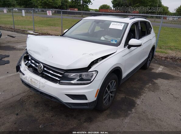 3VV2B7AX0KM010018 2019 VOLKSWAGEN TIGUAN White Առջևի ձախ երեք քառորդ տեսարան