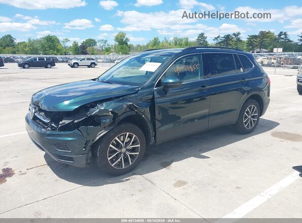 3VV2B7AX0KM097533 2019 VOLKSWAGEN TIGUAN Green წინა მარცხენა ხედი სამი მეოთხედიდან