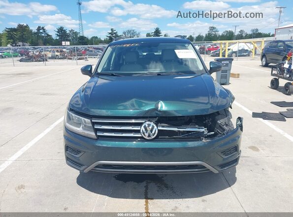 3VV2B7AX0KM097533 2019 VOLKSWAGEN TIGUAN Green ხელსაწყოთა პანელის ხედი