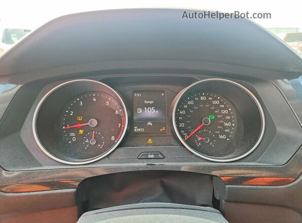 3VV2B7AX0LM005449 2020 VOLKSWAGEN TIGUAN Silver Սարքավորումների վահանակի տեսք