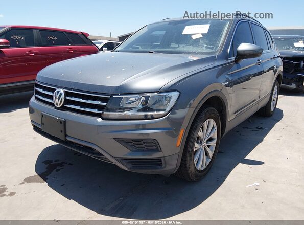 3VV2B7AX1KM027720 2019 VOLKSWAGEN TIGUAN Gray Vista tres cuartos delantera izquierda