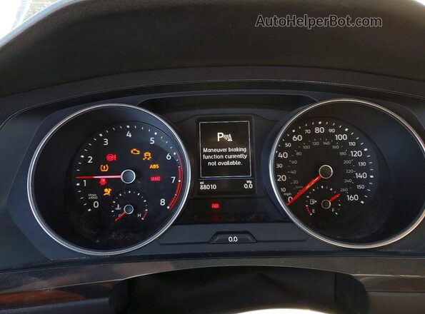 3VV2B7AX3LM160514 2020 VOLKSWAGEN TIGUAN Black Instrument cluster view