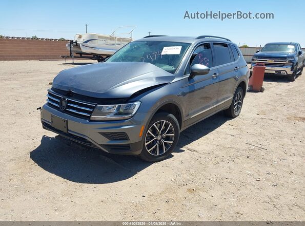 3VV2B7AX4LM072474 2020 VOLKSWAGEN TIGUAN Blue Առջևի ձախ երեք քառորդ տեսարան