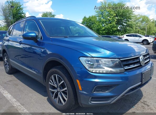 3VV2B7AX5JM222282 2018 VOLKSWAGEN TIGUAN Blue Widok z przodu