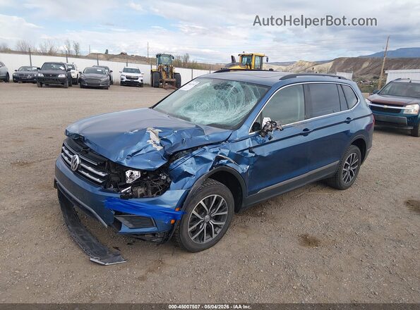 3VV2B7AX6JM204888 2018 VOLKSWAGEN TIGUAN Blue წინა მარცხენა ხედი სამი მეოთხედიდან