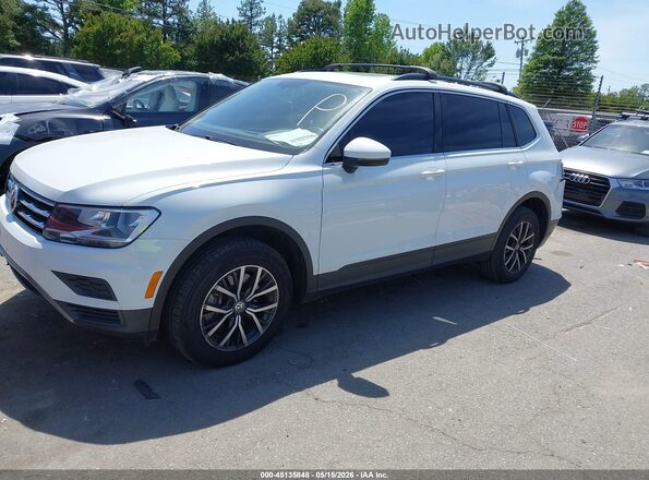 3VV2B7AX6KM056775 2019 VOLKSWAGEN TIGUAN White წინა მარცხენა ხედი სამი მეოთხედიდან