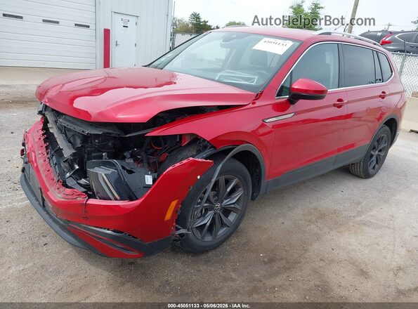 3VV2B7AX6PM083806 2023 VOLKSWAGEN TIGUAN Red Առջևի ձախ երեք քառորդ տեսարան