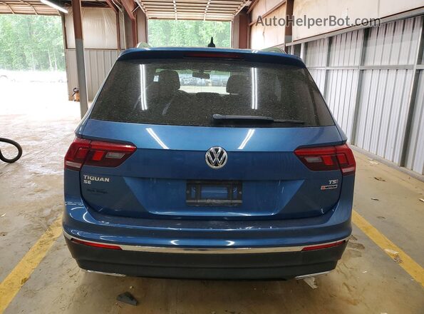 3VV2B7AX7JM122815 2018 VOLKSWAGEN TIGUAN Blue Widok z tyłu