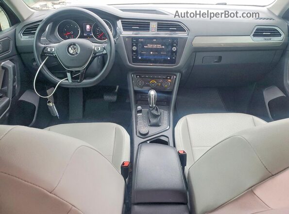 3VV2B7AX7KM105451 2019 VOLKSWAGEN TIGUAN Burgundy Dashboard view