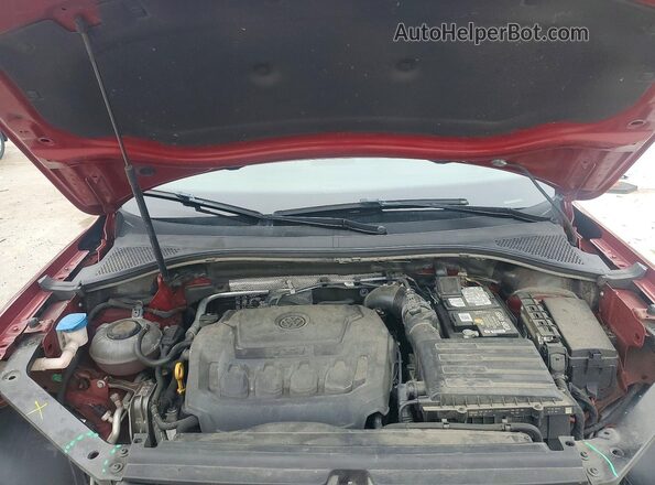 3VV2B7AX7KM105451 2019 VOLKSWAGEN TIGUAN Burgundy Engine compartment view