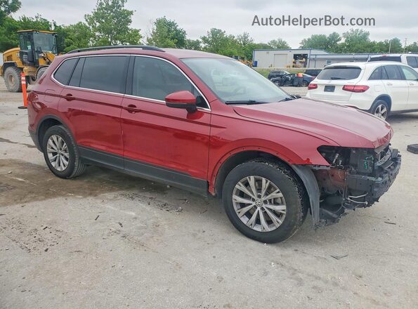 3VV2B7AX7KM105451 2019 VOLKSWAGEN TIGUAN Burgundy Front right