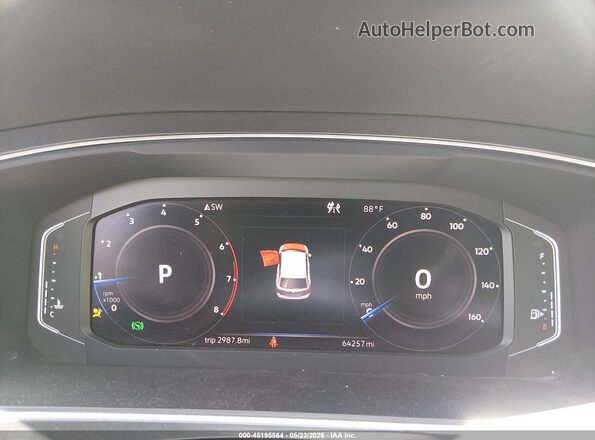 3VV2B7AX7KM118927 2019 VOLKSWAGEN TIGUAN White Widok tylnych siedzeń