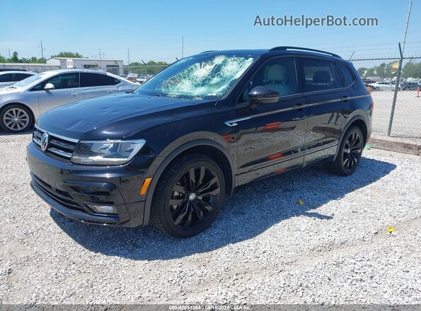 3VV2B7AX7MM038790 2021 VOLKSWAGEN TIGUAN Black Առջևի ձախ երեք քառորդ տեսարան