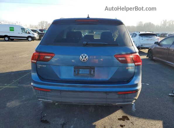 3VV2B7AX8KM079930 2019 VOLKSWAGEN TIGUAN Blue Հետևի տեսք
