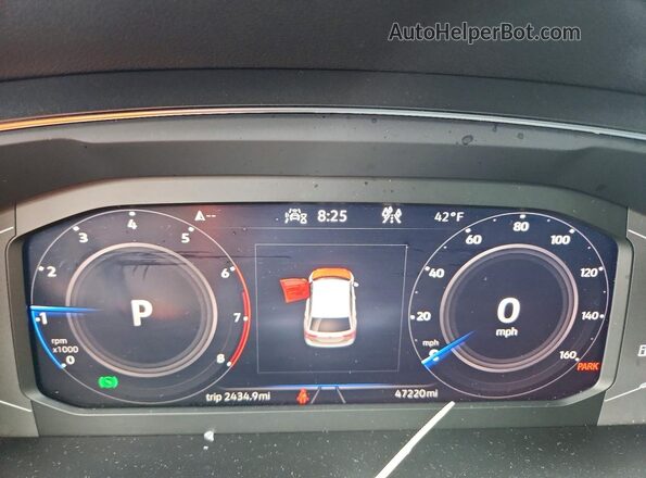 3VV2B7AX8MM072771 2021 VOLKSWAGEN TIGUAN Black Instrument cluster view