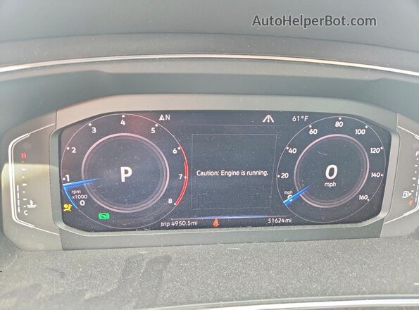 3VV2B7AX9KM096414 2019 VOLKSWAGEN TIGUAN Silver Widok zestawu wskaźników