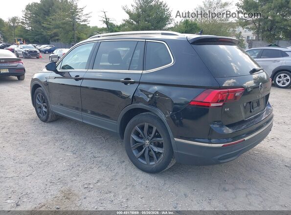 3VV2B7AXXNM041149 2022 VOLKSWAGEN TIGUAN Черный Задняя левая четверть
