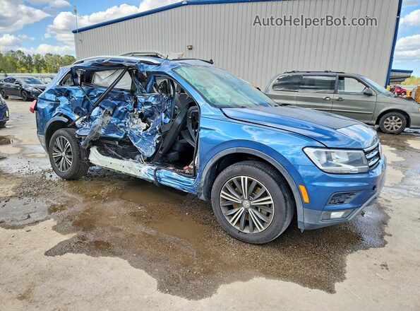 3VV3B7AX0KM102427 2019 VOLKSWAGEN TIGUAN Blue წინა მარჯვენა