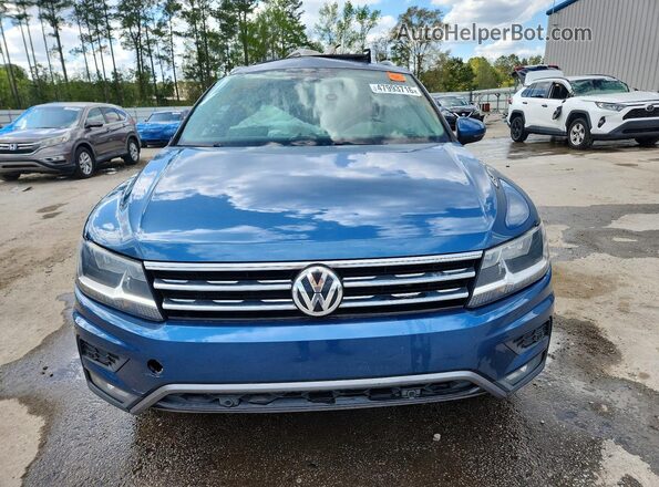 3VV3B7AX0KM102427 2019 VOLKSWAGEN TIGUAN Blue წინა ხედი