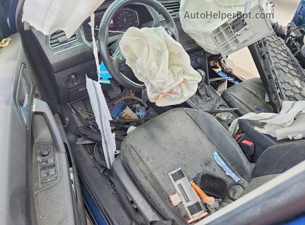 3VV3B7AX0KM102427 2019 VOLKSWAGEN TIGUAN Blue წინა პანელის ხედი