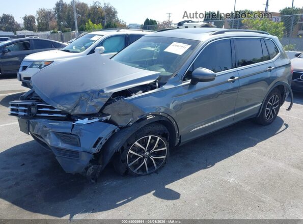 3VV3B7AX0MM128612 2021 VOLKSWAGEN TIGUAN Серый Передняя левая четверть