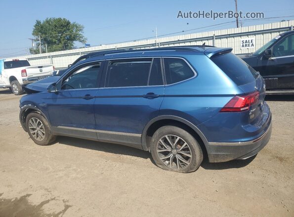 3VV3B7AX1LM129735 2020 VOLKSWAGEN TIGUAN Blue Trasero izquierdo