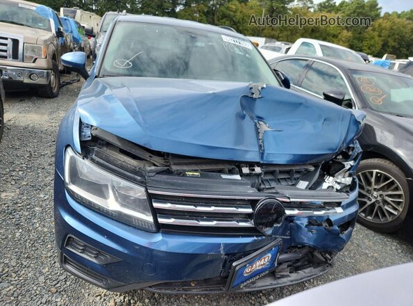 3VV3B7AX1LM129735 2020 VOLKSWAGEN TIGUAN Blue Vista frontal