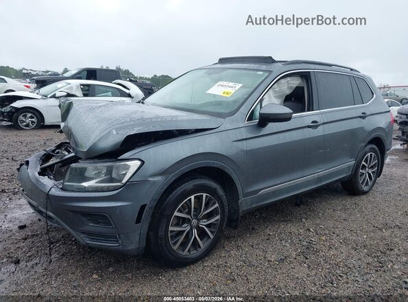 3VV3B7AX2JM169156 2018 VOLKSWAGEN TIGUAN Серый Передняя левая четверть