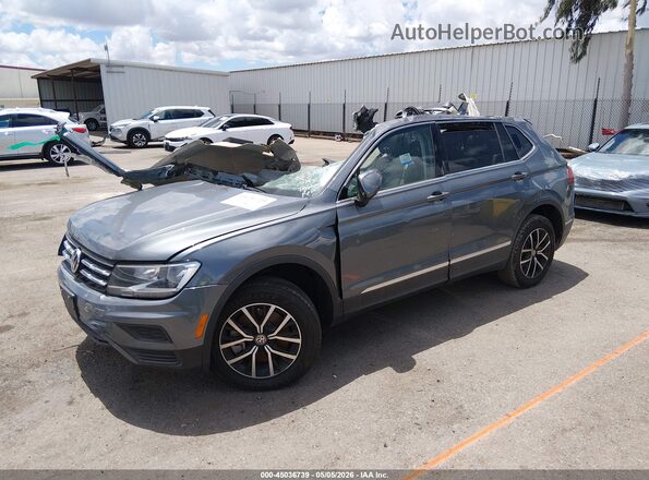 3VV3B7AX3MM053825 2021 VOLKSWAGEN TIGUAN Серый Передняя левая четверть