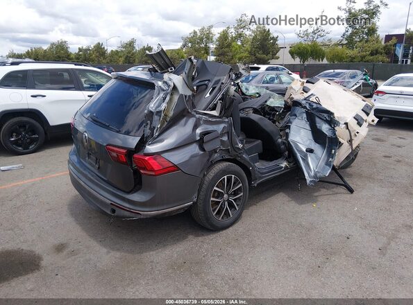 3VV3B7AX3MM053825 2021 VOLKSWAGEN TIGUAN Серый Задняя правая четверть