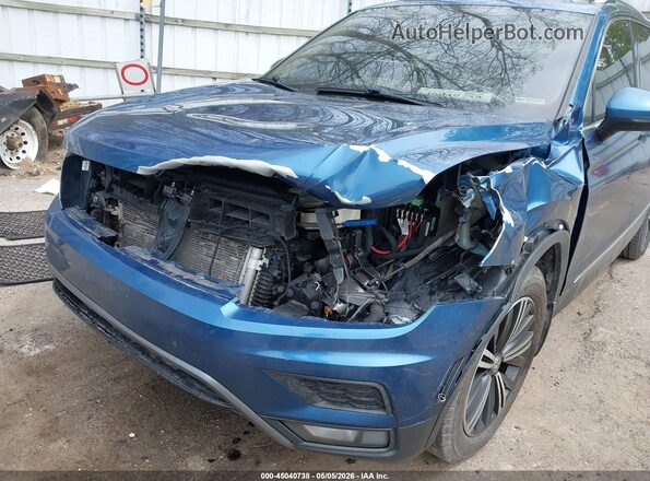 3VV3B7AX5JM021552 2018 VOLKSWAGEN TIGUAN Blue Widok z przodu