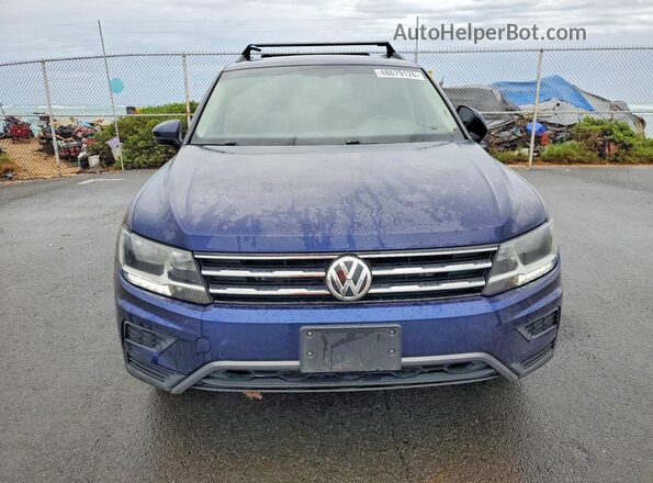 3VV3B7AX5MM082582 2021 VOLKSWAGEN TIGUAN Blue Front view