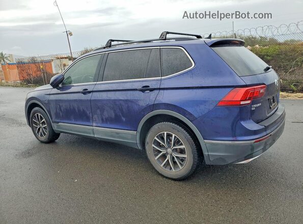 3VV3B7AX5MM082582 2021 VOLKSWAGEN TIGUAN Blue Rear left