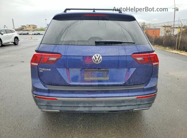 3VV3B7AX5MM082582 2021 VOLKSWAGEN TIGUAN Blue Rear view